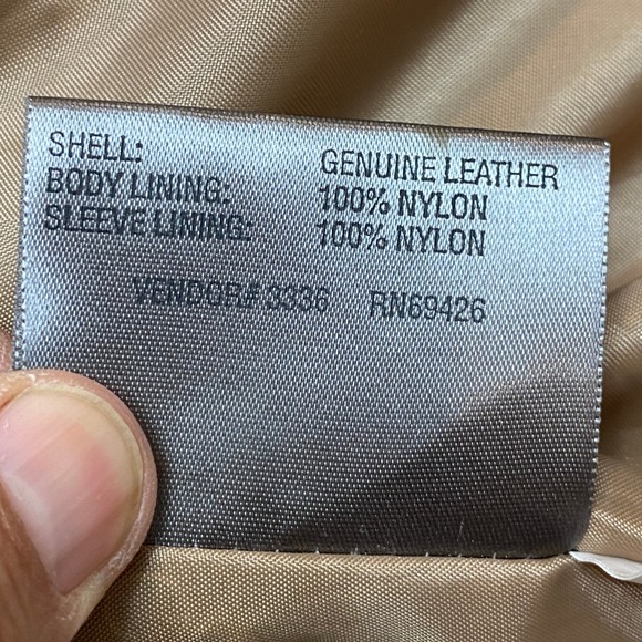 Wilsons Leather M Julian Moto Suede Jacket Mens L Tan Lined Racer - Picture 14 of 15